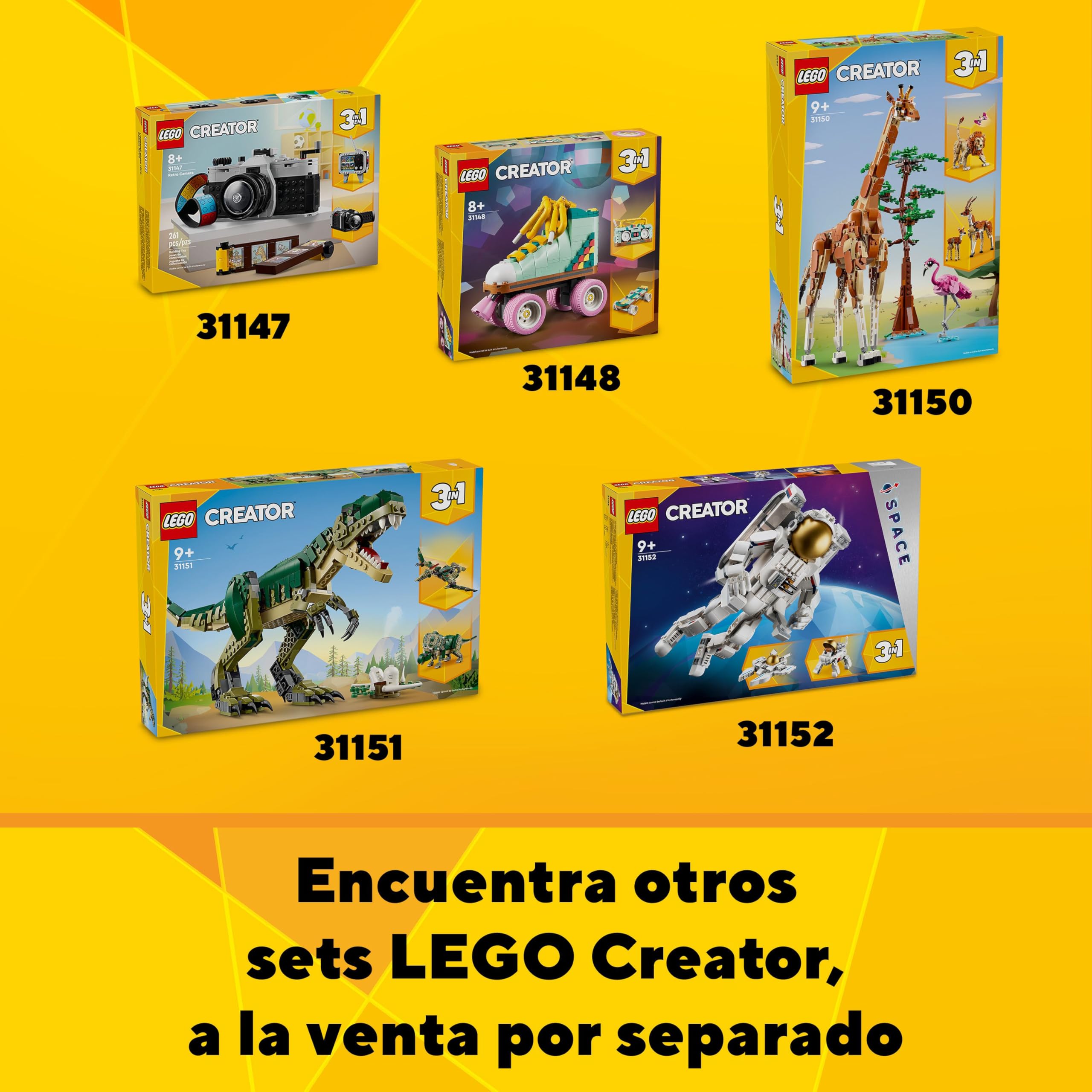 LEGO Creator 3 en 1 Casa Moderna de Juguete Convertible en Edificio de 3 Plantas o Cabaña del Bosque, Kit de Construcción con 2 Minifiguras, Regalo para Niños y Niñas de 9 Años o Más y Artistas 31153