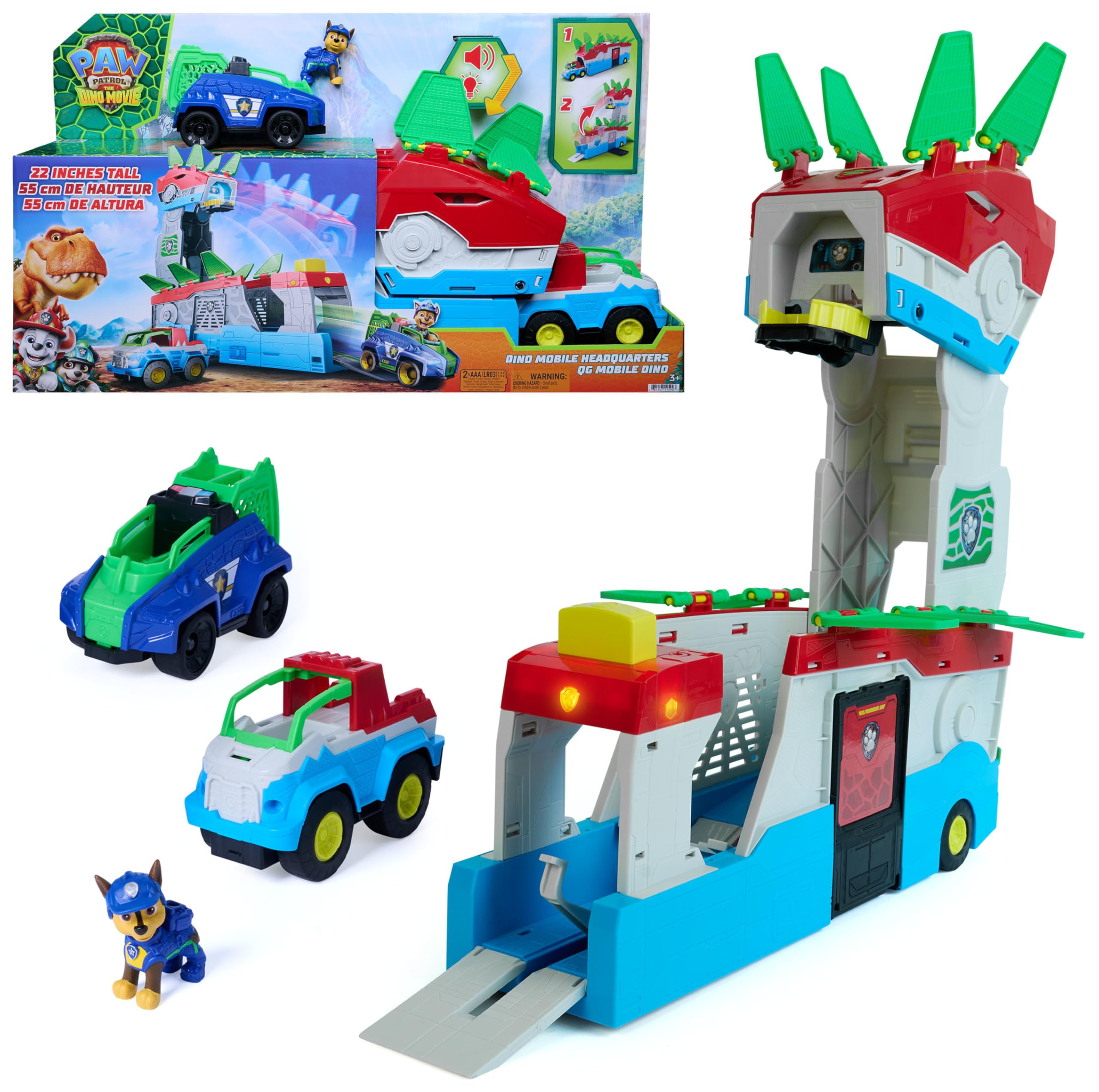 Paw Patrol The Dino Movie Dino Mobile Headquarters Playset