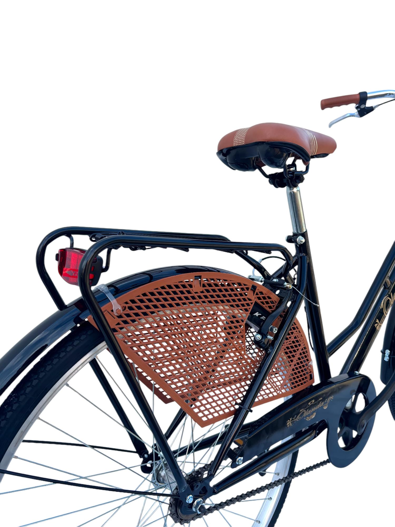 Bicicletta Donna da Passeggio Olanda Misura 26 Bici da città Vintage retrò con Cestino Nero