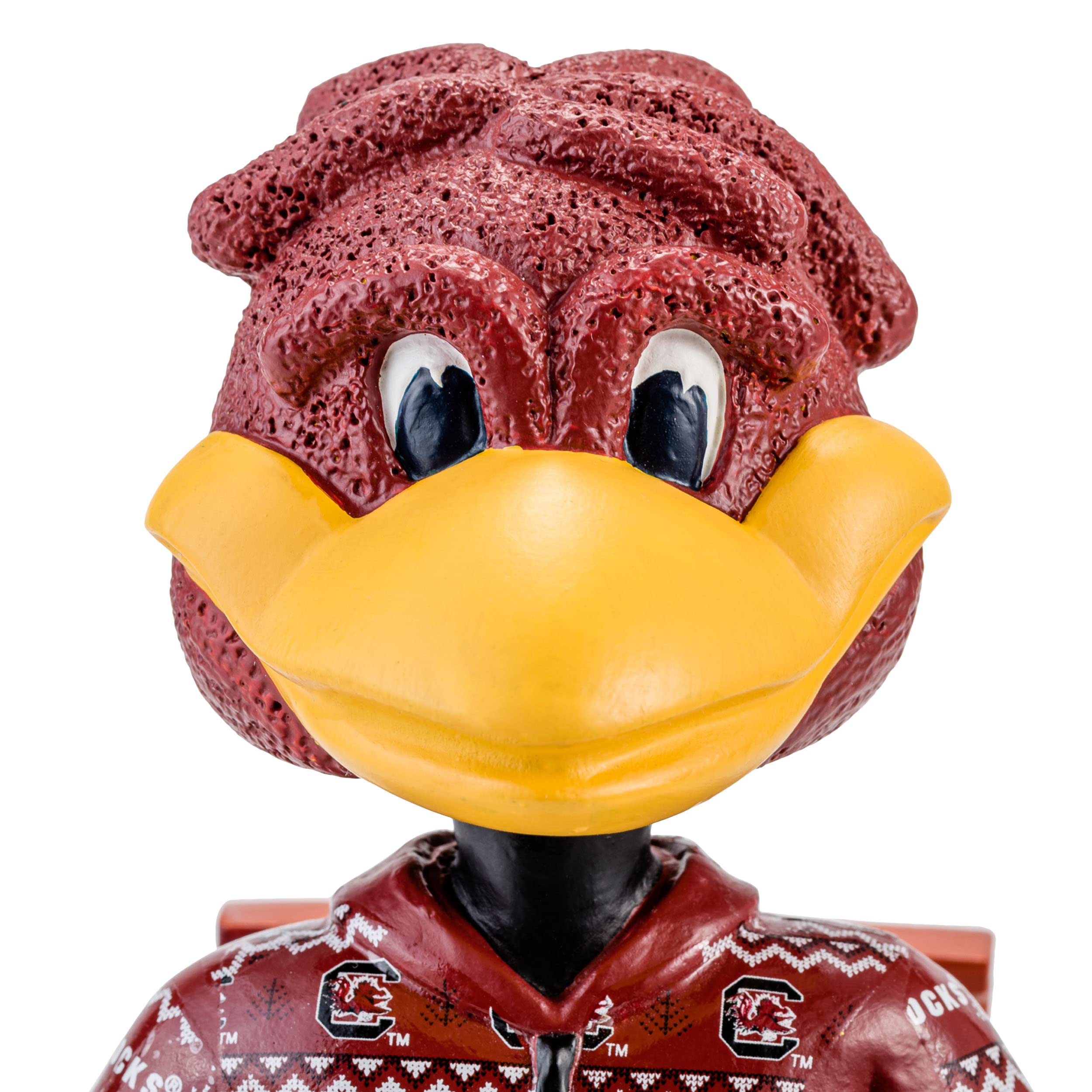 FOCO South Carolina Gamecocks NCAA Cocky Holiday Mascot Bobblehead