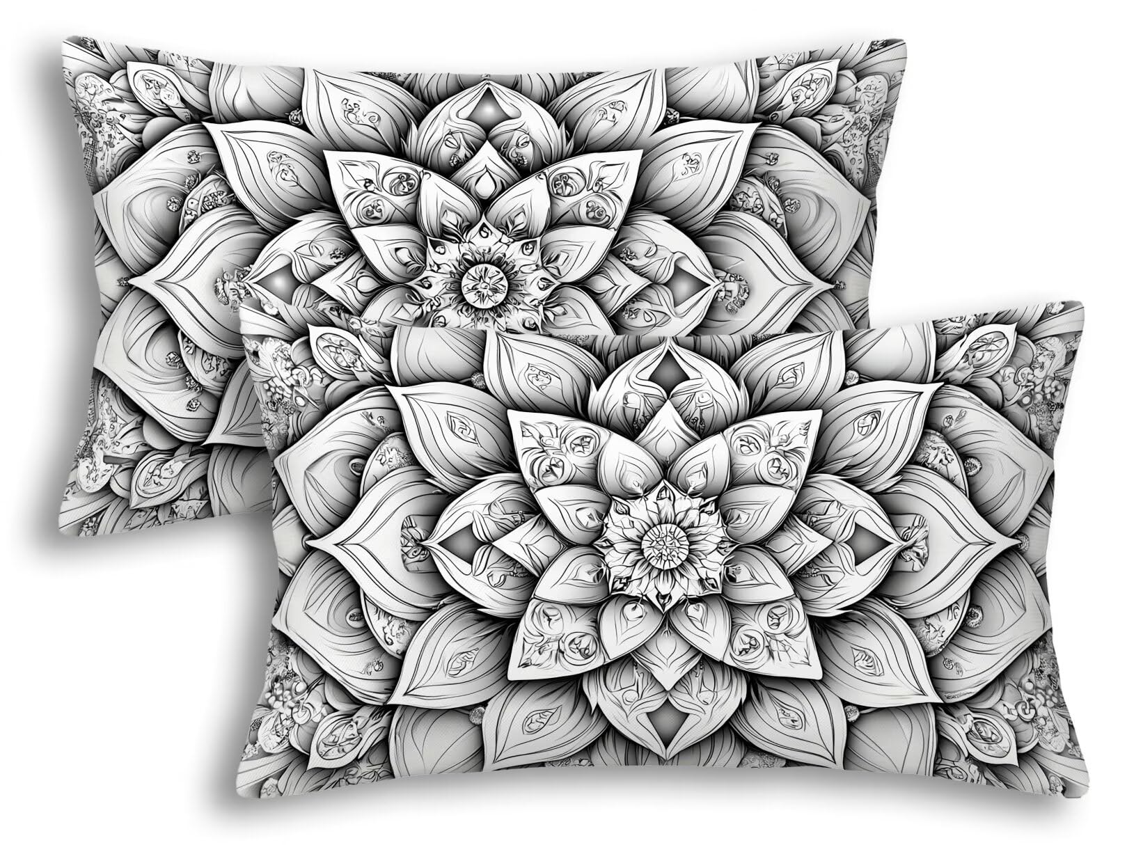 Housse coussin 40x80 velours gris pour remplacer vos taies rêches et ternes