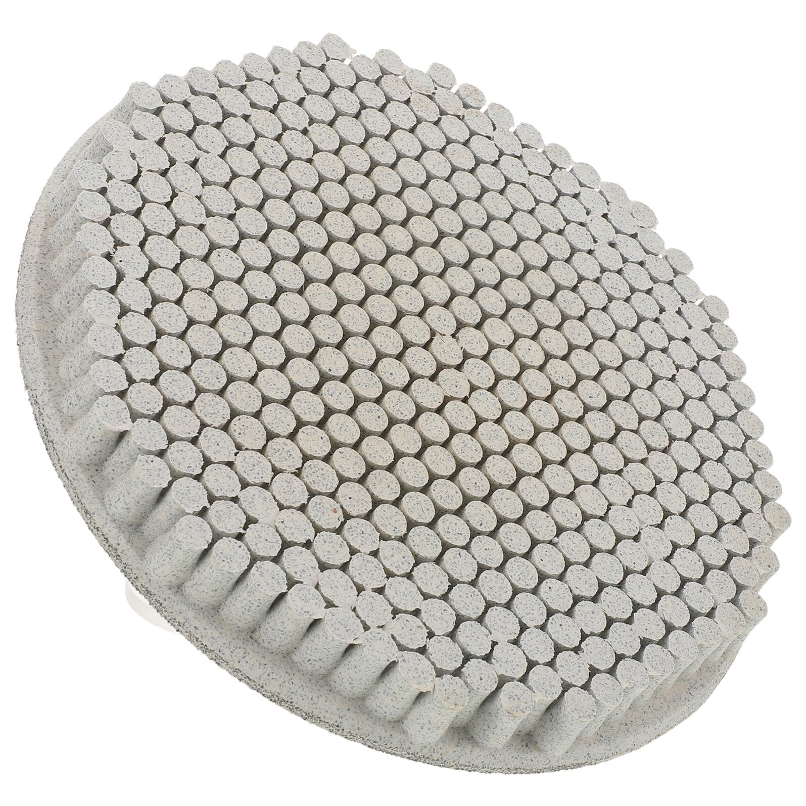 NUOBESTY Muela Abrasiva De Fondo Cerámico Placa Amoladora Con Base De Cerámica Disco De Acabado Con Base Cerámica Disco Abrasivo Para Máquina Light Grey