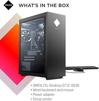 Amazon.com: OMEN - GT12-0030 25L Gaming Desktop PC, AMD Radeon RX