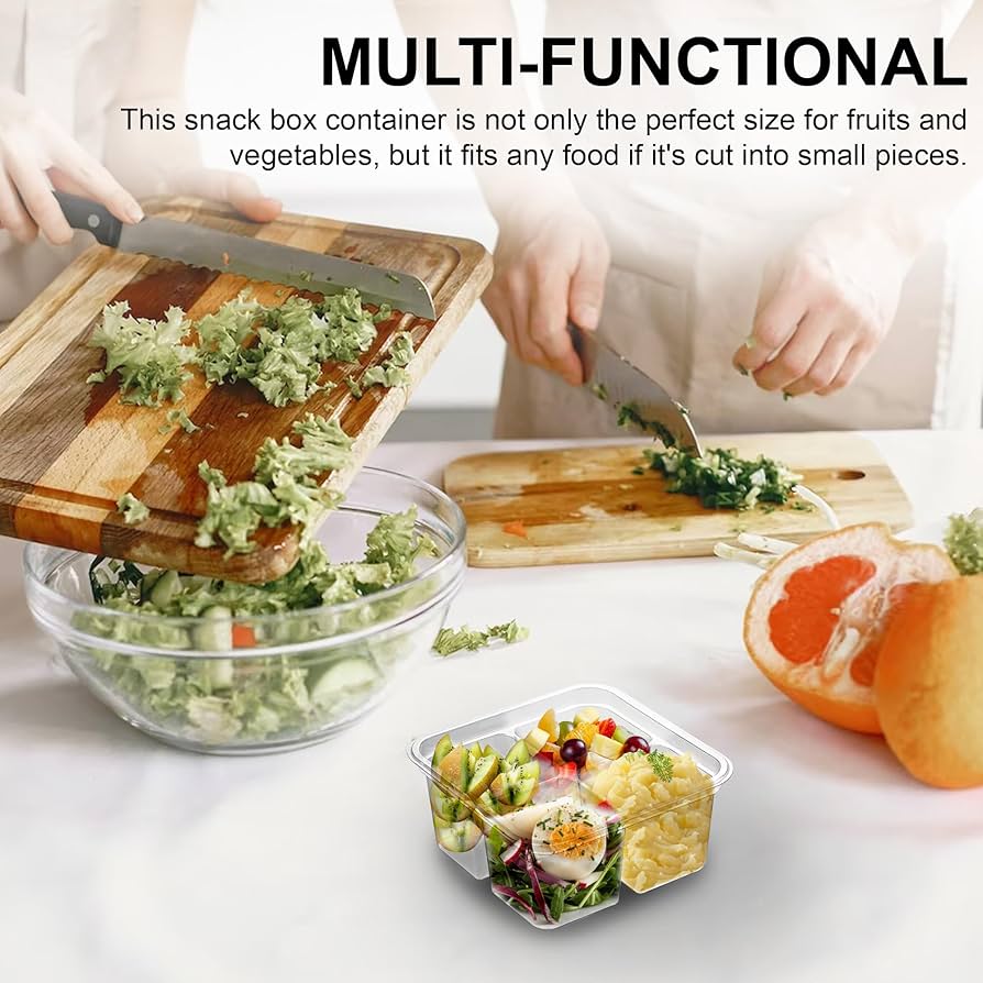 Amazon.com: MT Products Clear 4 Compartment Meal Prep 6