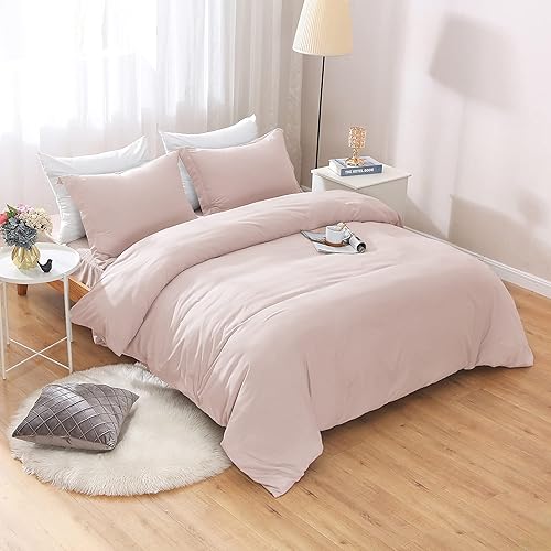 Miniatura 21 de Funda de edredón 100% algodón de 600 hilos, 1 pieza con cierre de cremallera y lazos en las esquinas, funda de edredón