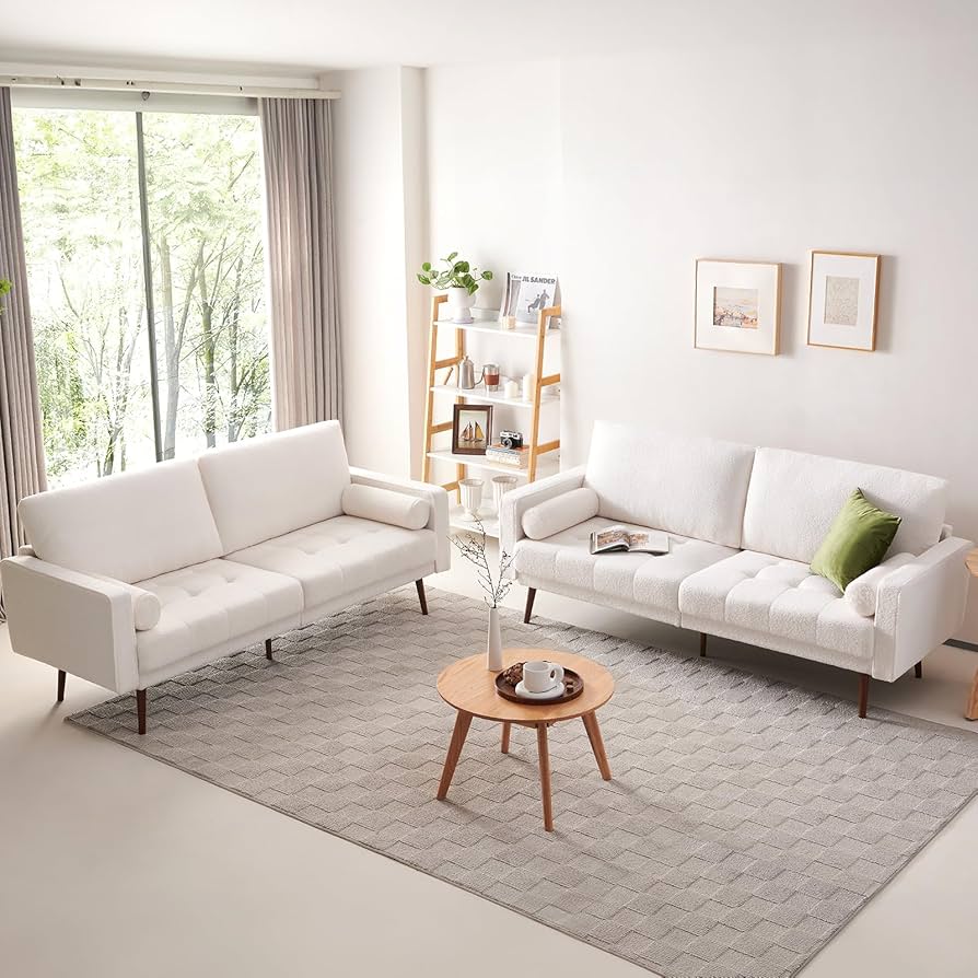 unico ANDA（ナチュラル） Amazon.com: Vonanda Velvet Boucle Sofa Couch, Mid-Century 73