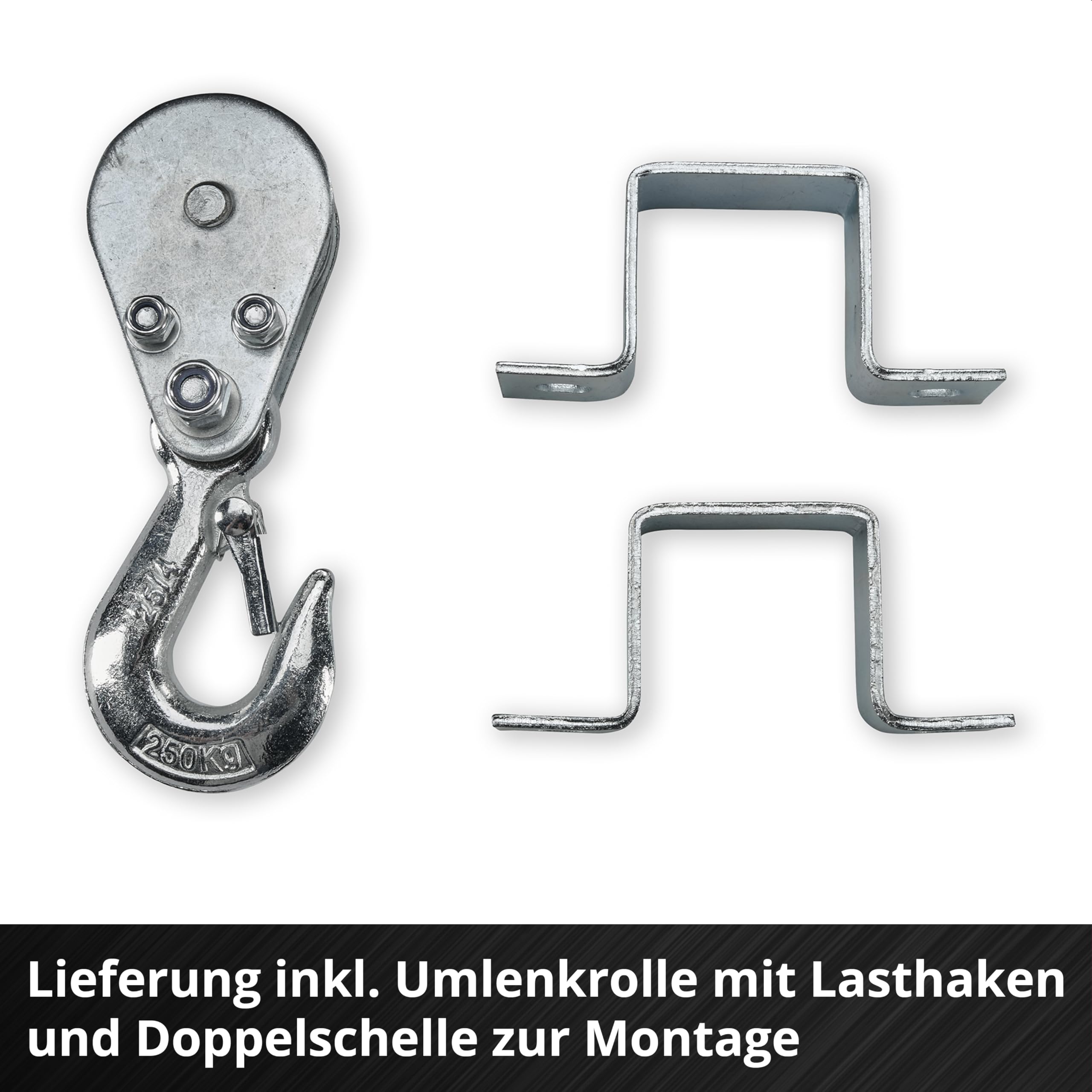 Einhell Akku-Seilhebezug TE-EH 18/250 Li BL Power X-Change 18 V Brushless Tragkraft 125 kg 250 kg Hubhöhe 12 m Stahlseil
