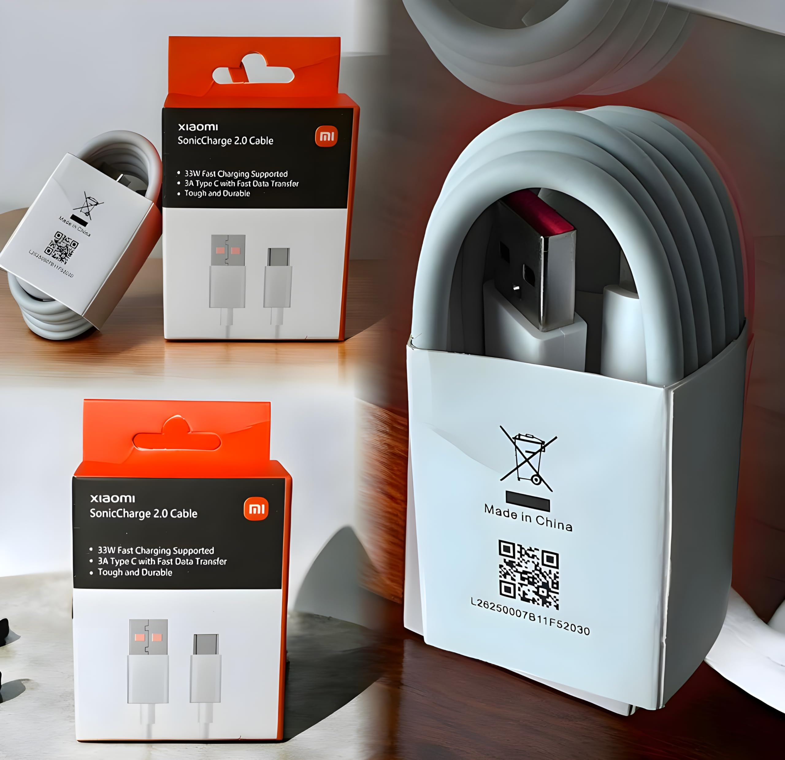 Mi USB to Type C 33W Hypercharge Cable, 3A/6A Fast Charging Cable with Up to 480 Mbps High-Speed Data Transfer & Sync Cord For Mi 9,10,11 Pro,CC9 Pro Note 10 Redmi 10T Pro 10i Note White (1 Meter) (B0DDMK4CS1) Amazon Price History, Amazon Price Tracker