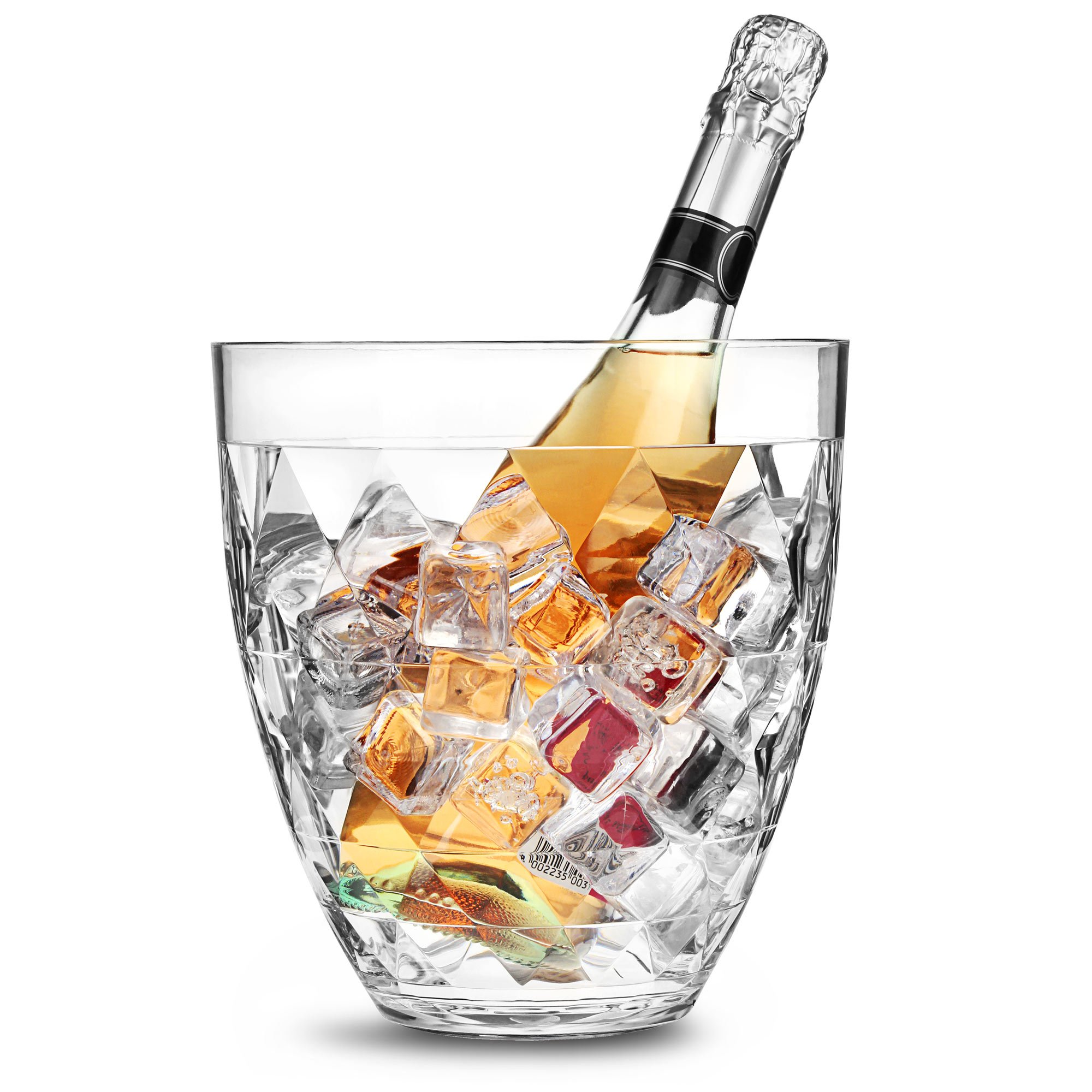 Bar@Drinkstuff Glacier Deluxe Acrylic Champagne Party Tub - Wine Bucket, Champagne Bucket, Wine Cooler