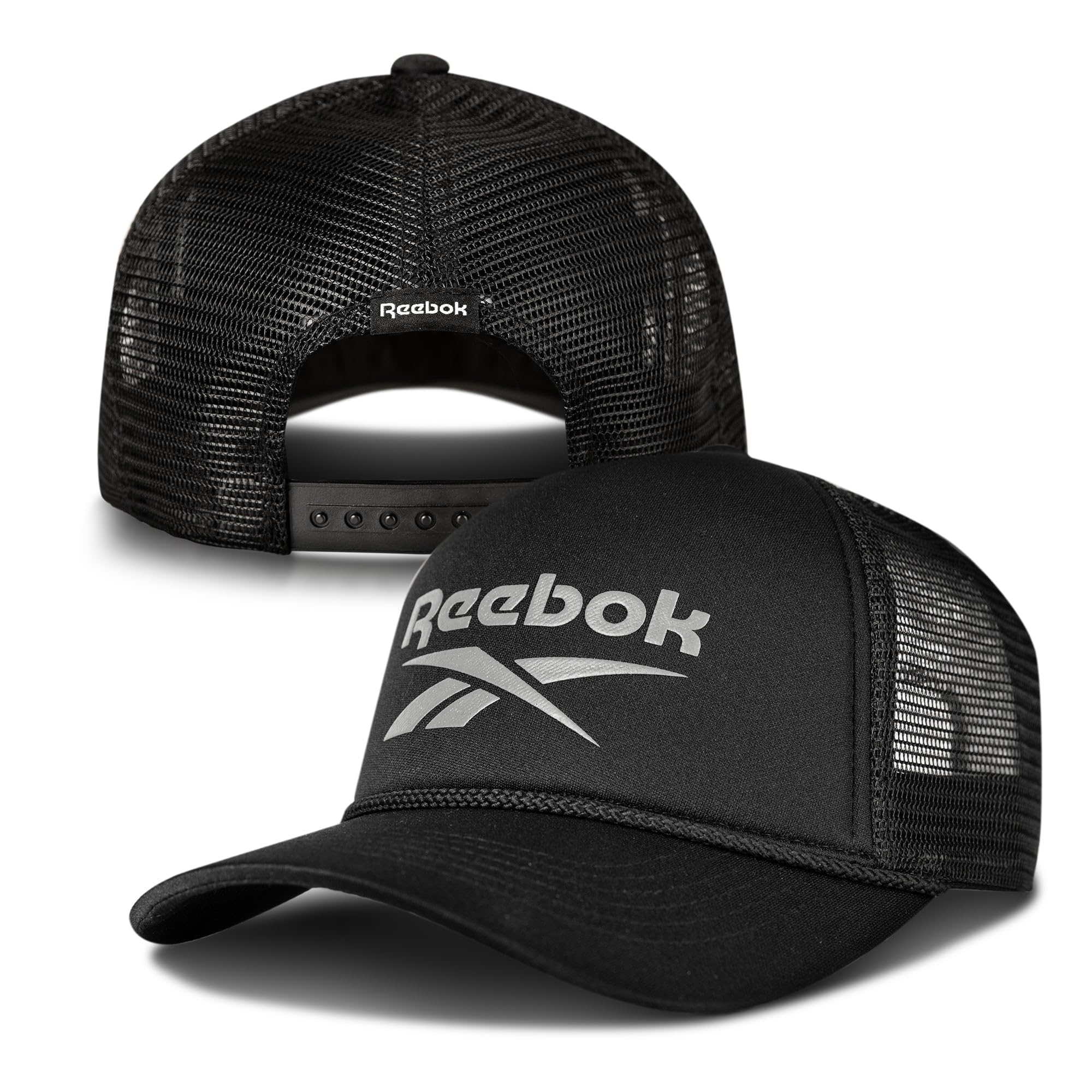 Reebok Casquette de Baseball Unisexe Deluxe Aero-Black, Taille Unique, Deluxe Aero - Noir, Taille Unique
