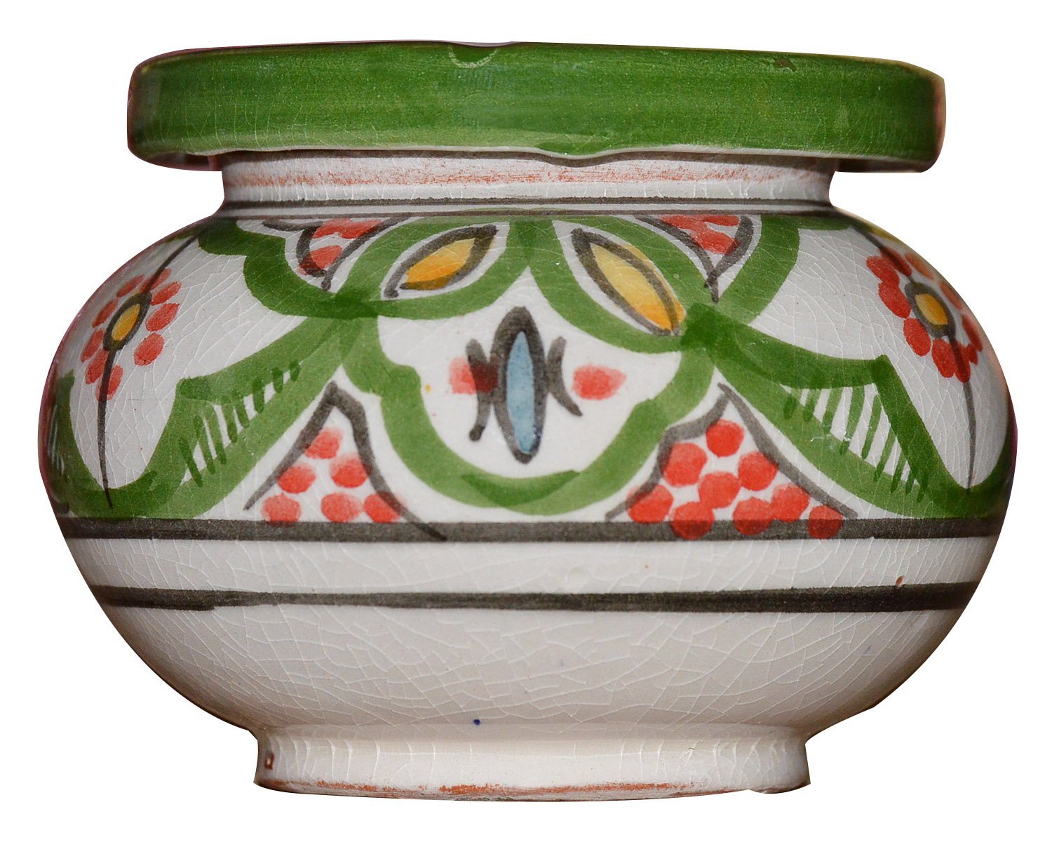 Moroccan Handmade Ceramic Ashtrays Smokeless Cigar Exquisite design with Vivid Colors Small