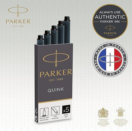 Miniatura 9 de Parker 1950382 Quink - Recambio para pluma estilográfica, 10 unidades