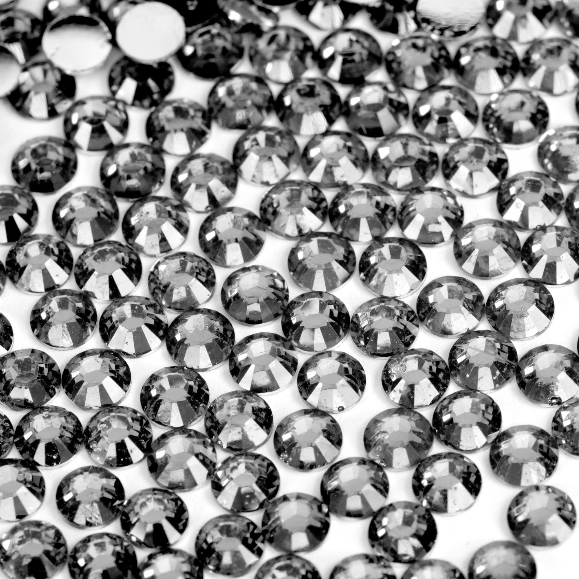 250pcs 6mm Flat Back Non-Stick Rhinestone Crystal Diamantes Nail Art & Craft Scrapbooking Embellishments 90 Available Colours (6mm, AB Clear #A13) — view 41