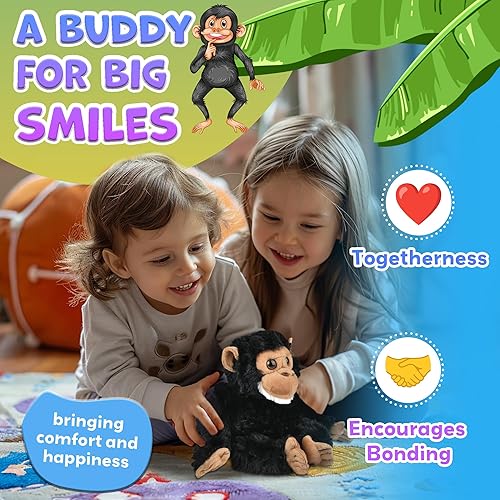 Miniatura 7 de Forest & Twelfth Animal de peluche de 7 a 8 pulgadas, juguete de peluche suave, lindo animal de peluche para niños y niñas, animales de peluche