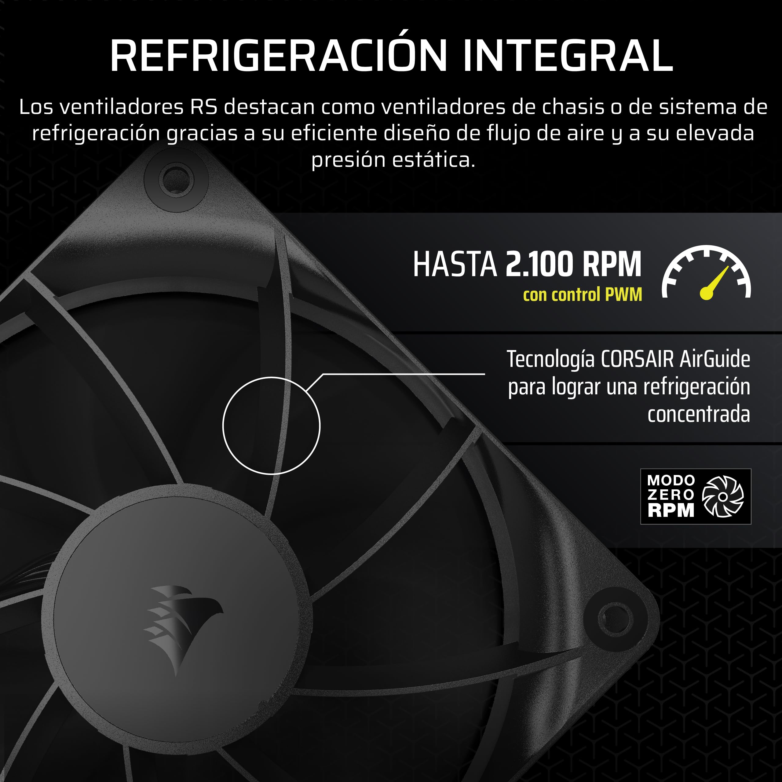 Confezione Da 3 Ventole Pwm Da 120 Mm - Corsair - Rs120