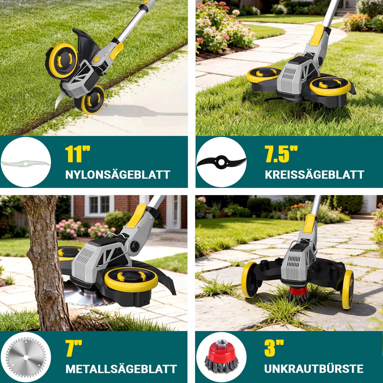 Desbrozadora con batería, batería de 21 V para baterías Makita