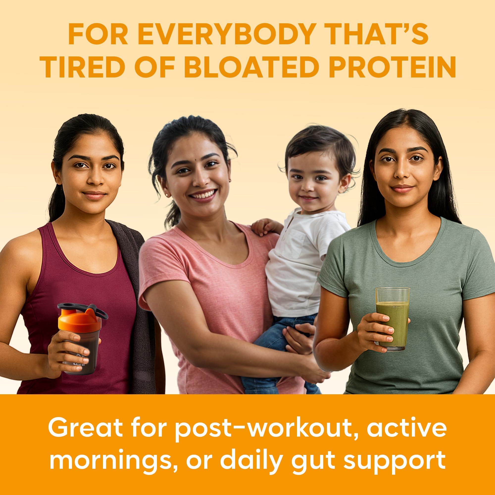 Foodstrong Gut Friendly Plant Protein - Mango | 24g Complete Plant Protein with Probiotics, Digestive Enzymes, Prebiotics & Indian Herbs | Vegan | No Sugar | 500g — Amazon image 11