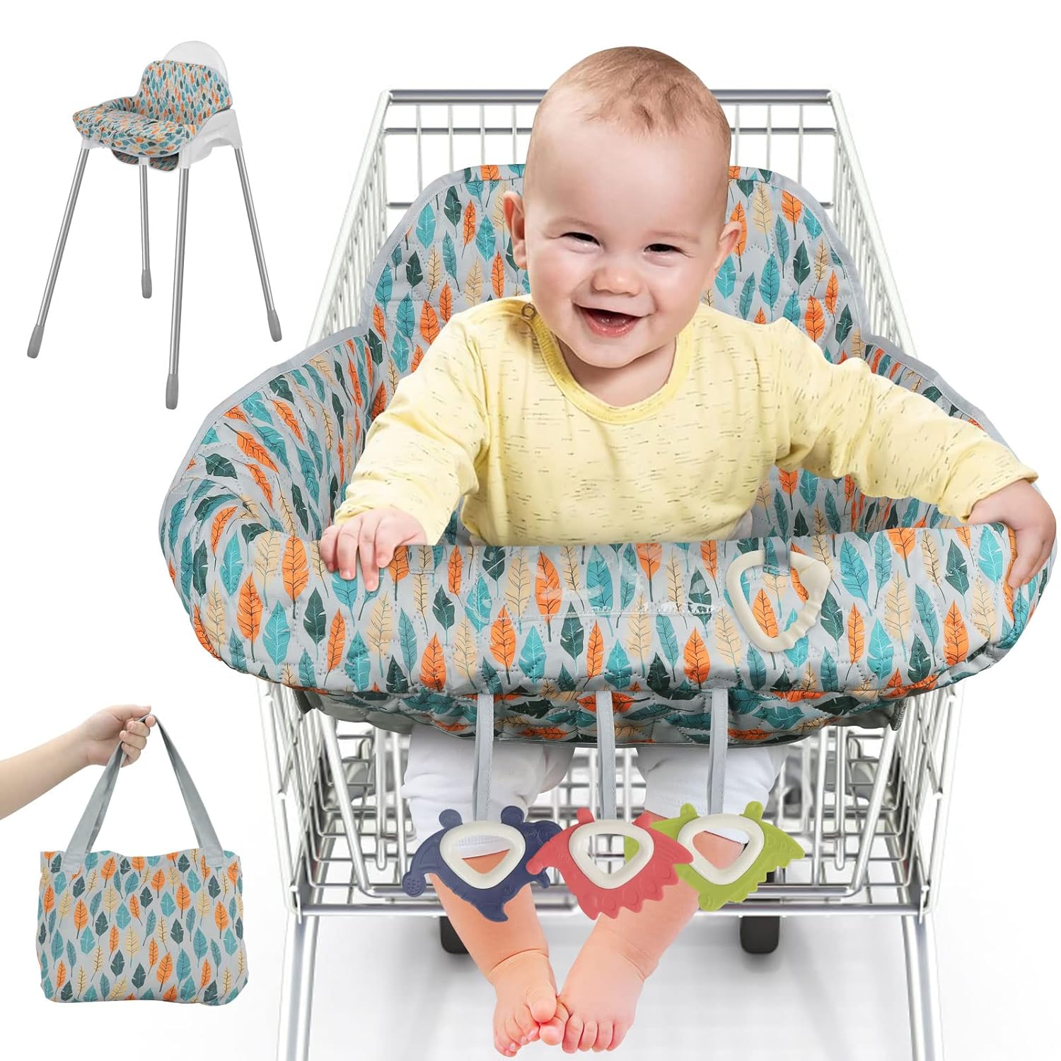 Baby Shopping Cart Cover for Babies 2 in 1 High Chair