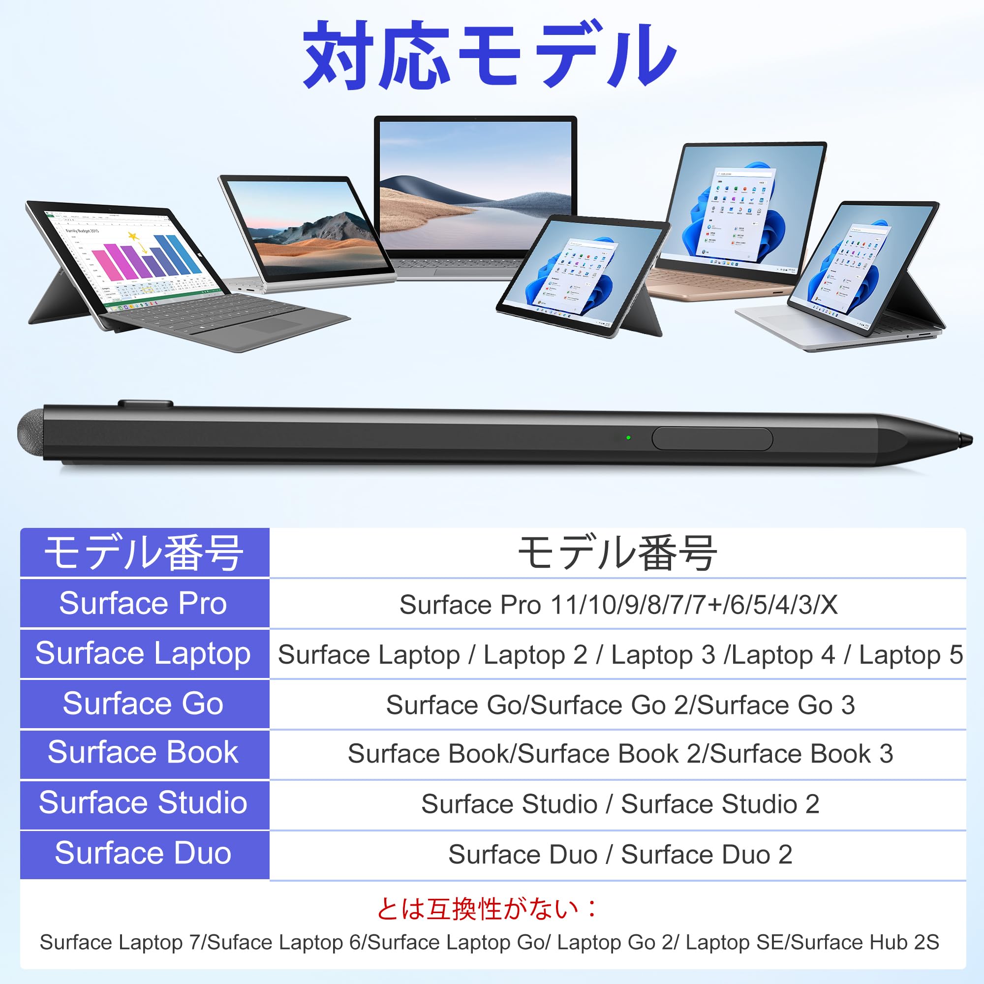 Amazon | Microsoft Surface ペン - Surface Pro 11/9/10/8/X/7/6/5/4