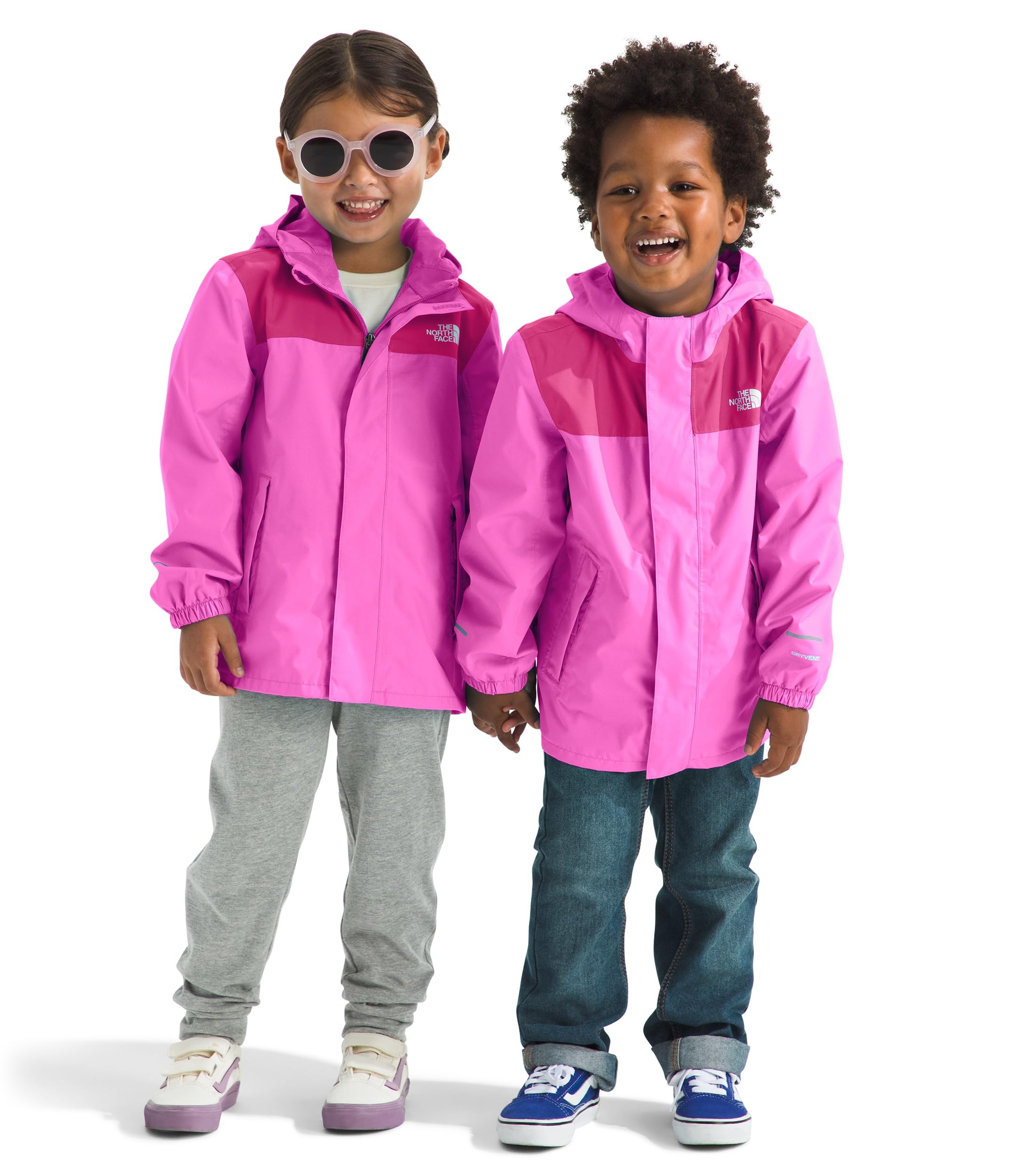 THE NORTH FACE Kids' Antora Rain Jacket | Waterproof, Breathable, 3-piece Hood, Secure Zip Hand Pocket