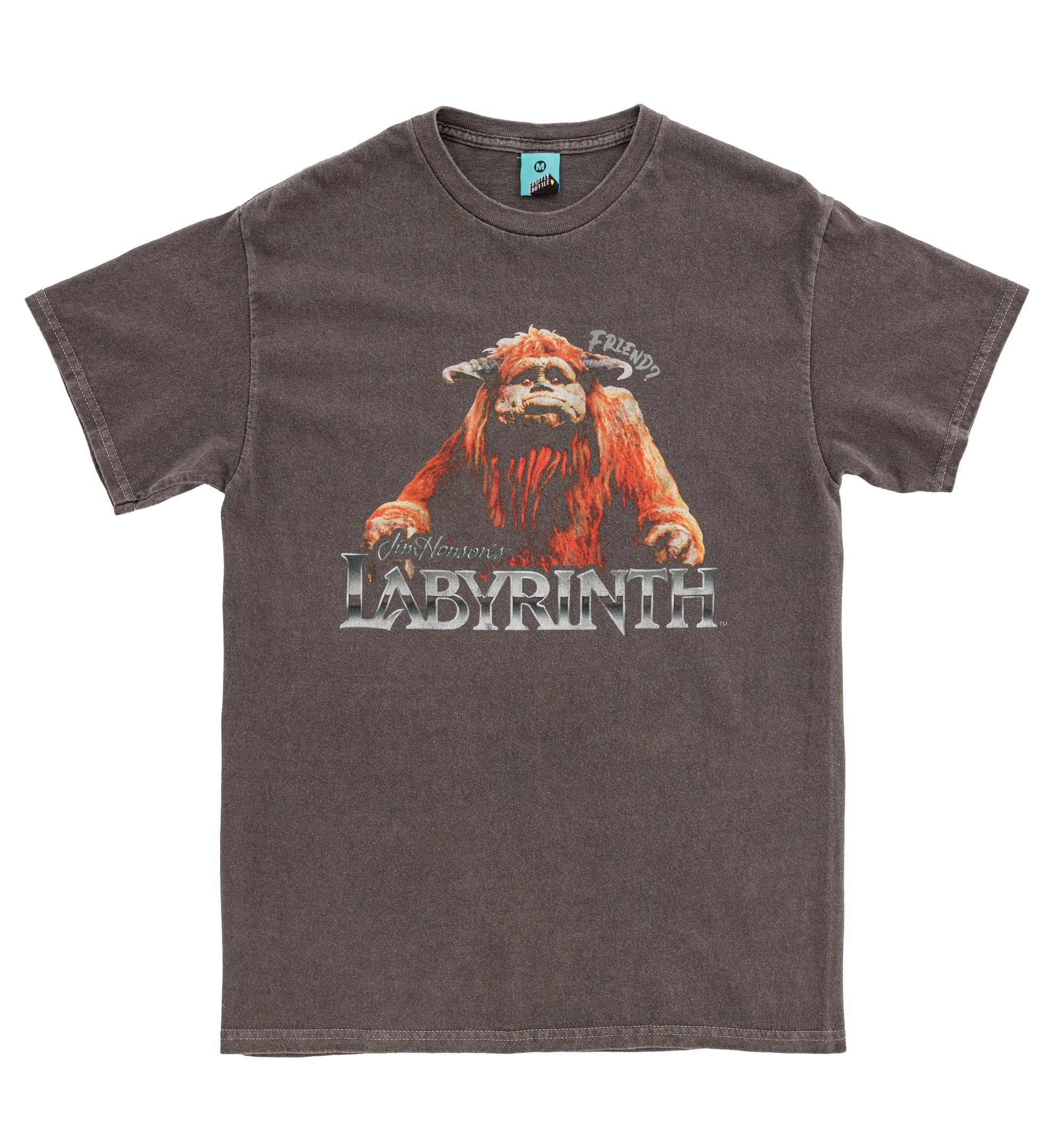 Labyrinth Ludo Friend Vintage Wash Charcoal T Shirt