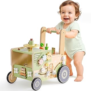 ROBUD Wooden Baby Walker Farm Theme, WRP34