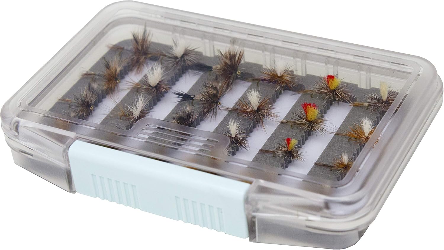 Superbe Flies 24 Adams Dry Fly Trout Fishing Assortment | Waterproof Fly Box | Fly Size: #10 - #18 : Sports & Outdoors