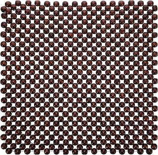 GLEAVI Car Seat Cushion Wood Beads Pad for Driving Comfort - Breathable Square Auto Seat Cushion for Summer Use and Fatigue Relief 17X17 Inches