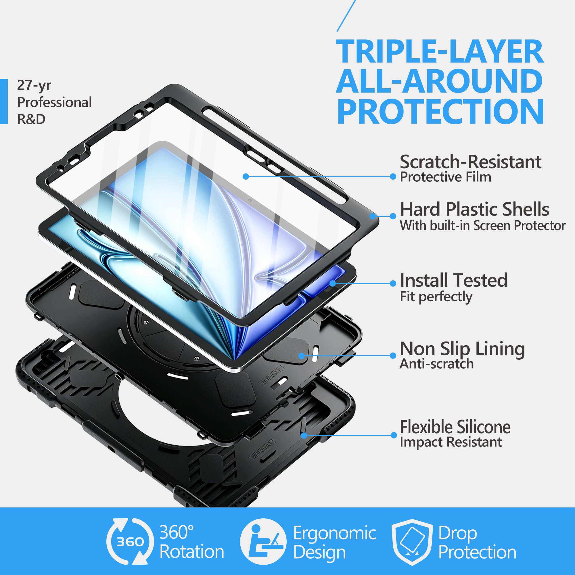 Miesherk STOCK Case for iPad Air 11 Inch M4 / M3 /M2&Air 5th/4th Generation — Amazon image 5