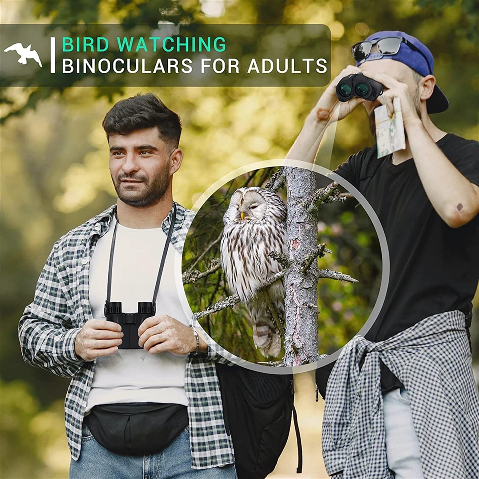 Lunety noktowizyjne 10x25 potężna lornetka 1000M BAK4 FMC daleki zasięg składany Mini teleskop do sportów myśliwskich Outdoor Camping Travel na kemping, piesze wycieczki, polowanie
