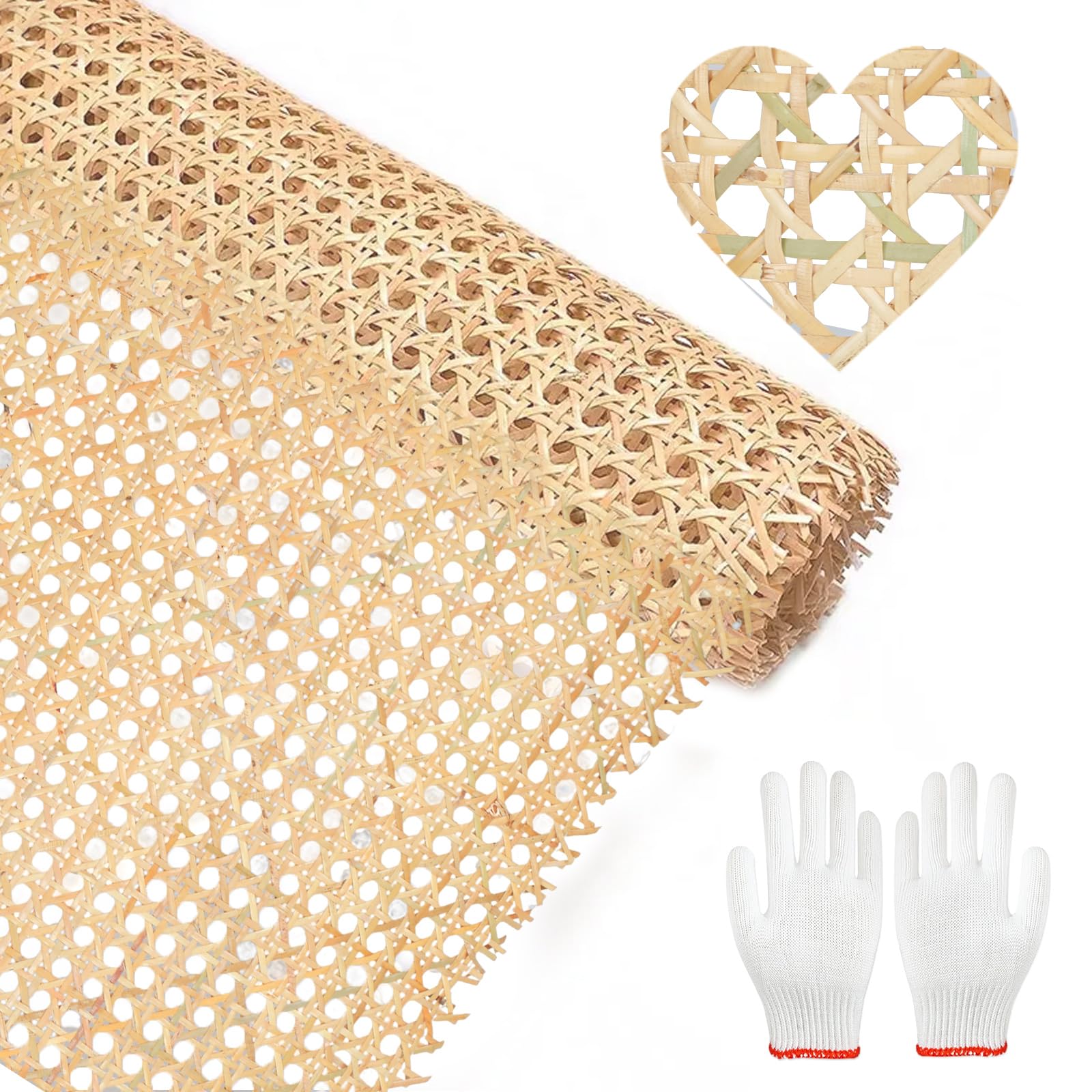 Naturalna taśma rattanowa, pleciona plecionka, plecionka rattanowa, plecionka o strukturze plastra miodu z plecionej rury na krzesło, naturalny rattan, taśma do mebli, krzeseł, szaf (40 cm, 100)