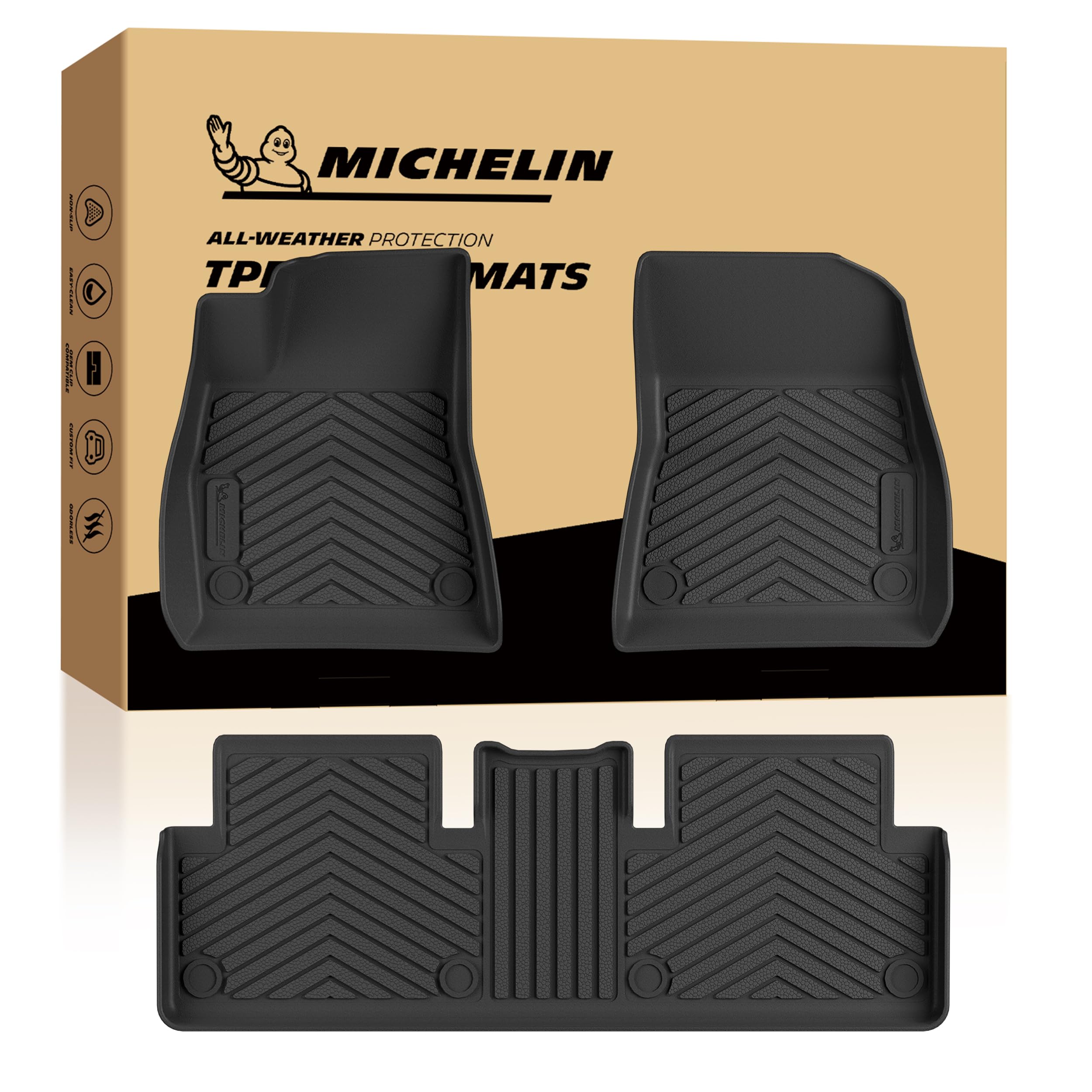 Michelin Vehicle Mat for 2017-2023 Tesla Model 3 (3 Piece)