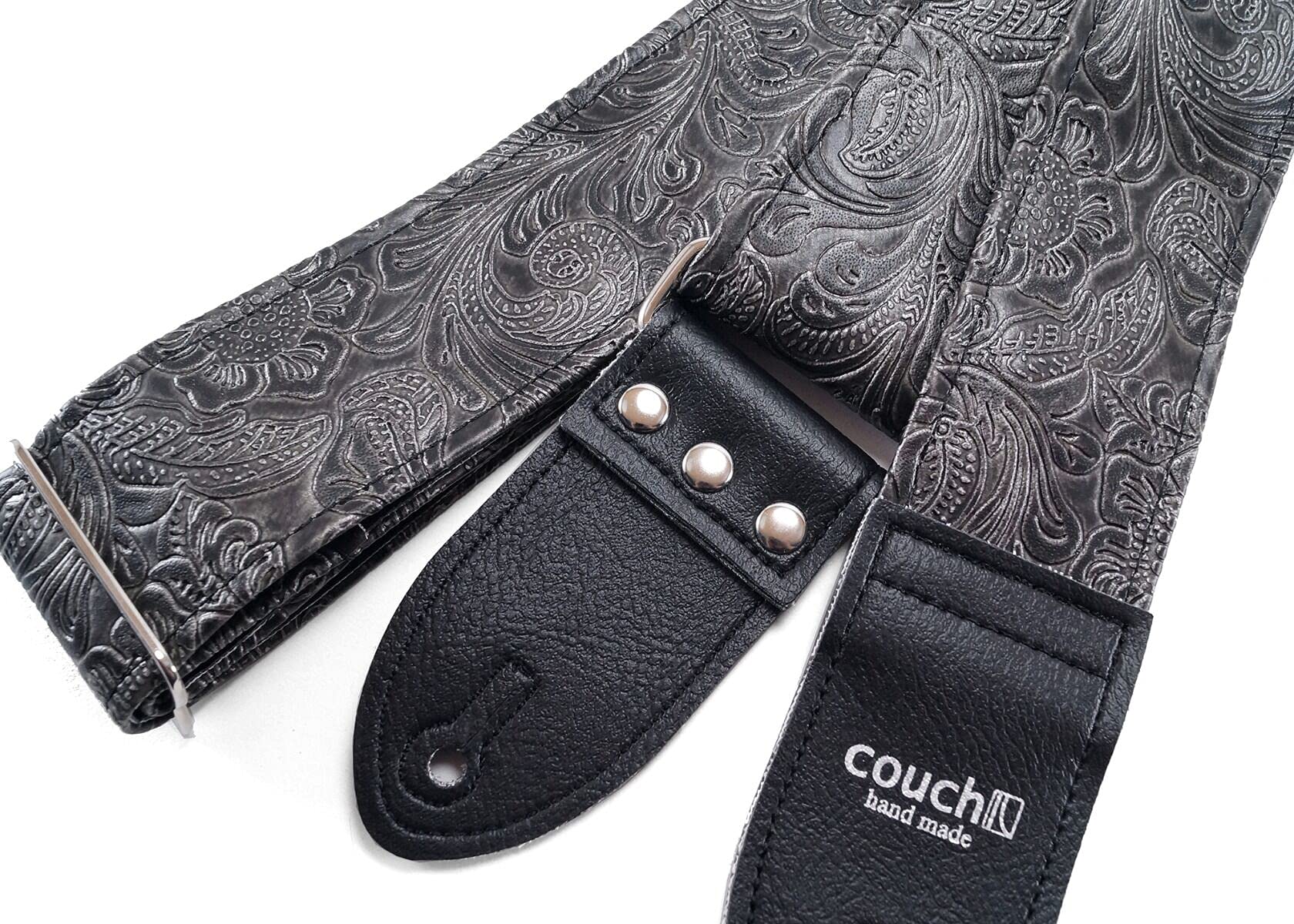 black paisley guitar strap