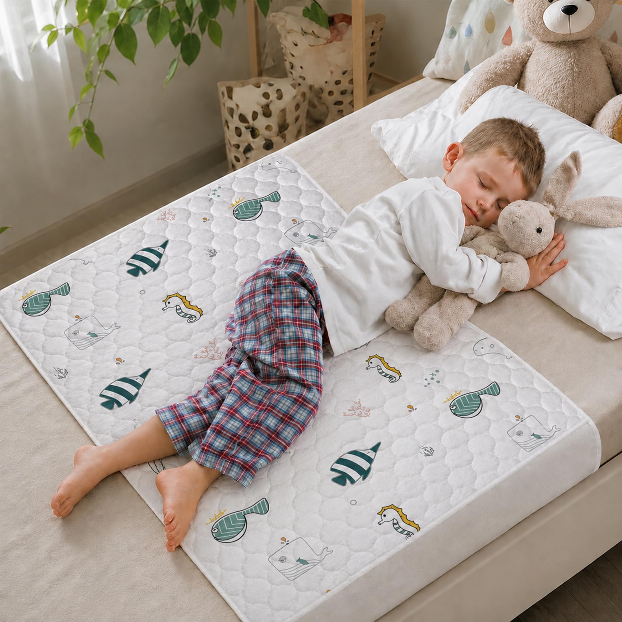Waterproof Mattress Protector - Fish ByKii