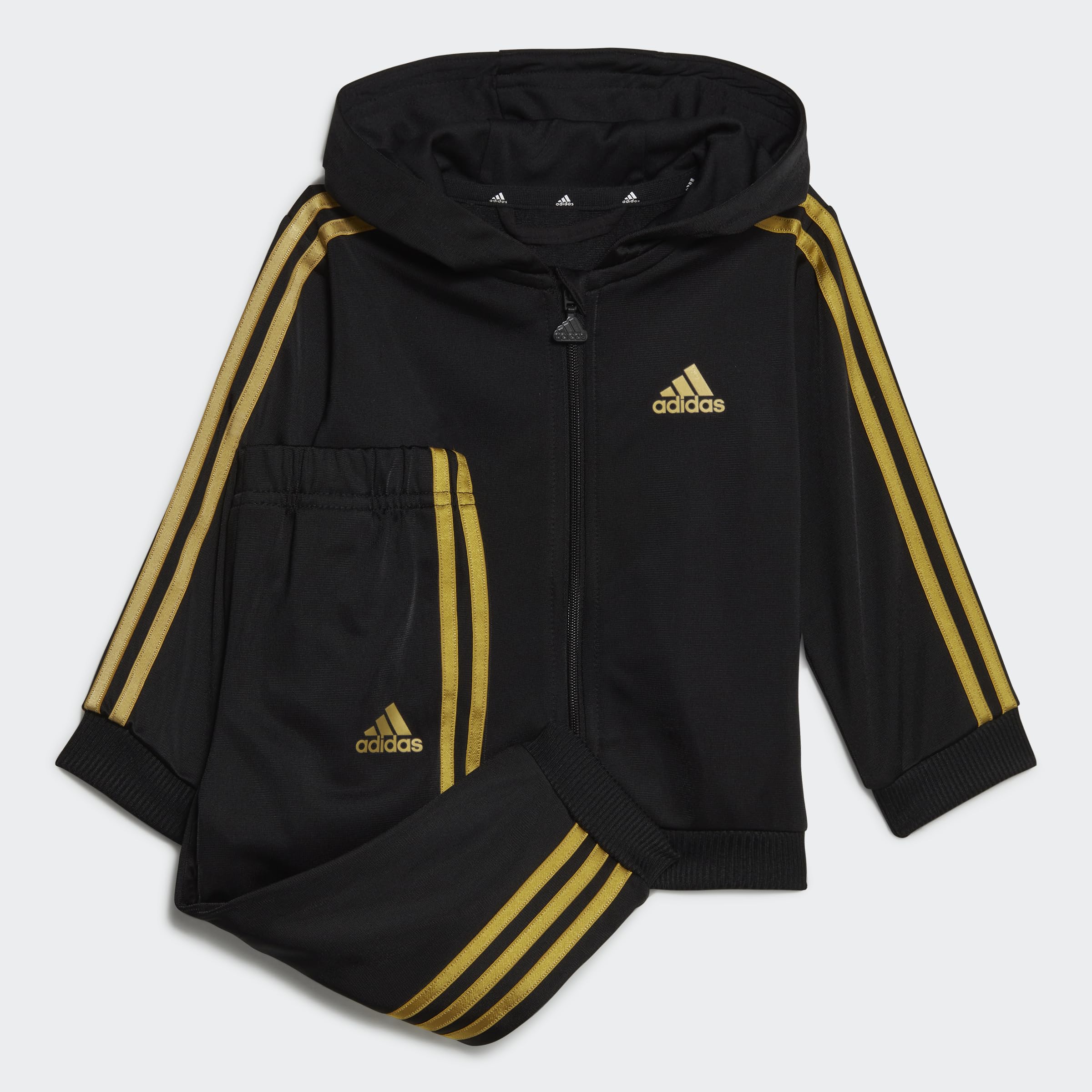 adidas Essentials Shiny Hooded Track Suit Pantalon de survêtement Mixte bébé