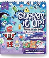 Vista 5 de Craft-Tastic Sticker It Up! - Libro de calcomanías reutilizable para niños, más de 650 calcomanías reposicionables crean diseños en 8 páginas