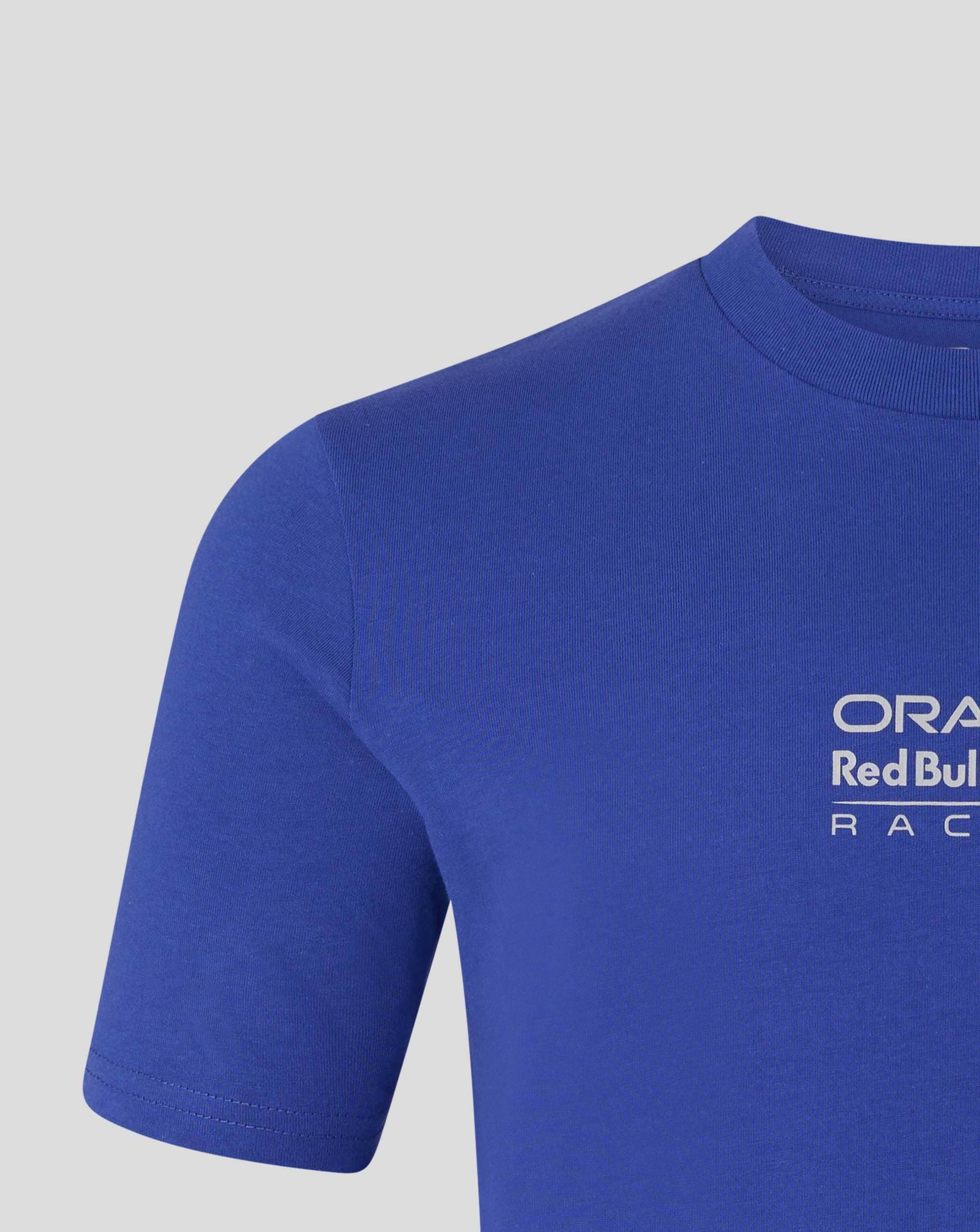 Red Bull Racing F1 Team Offizielles Castore 2026 Merchandise RBR Team Bulls Logo Graphic T-Shirt Tee Night Sky Blue