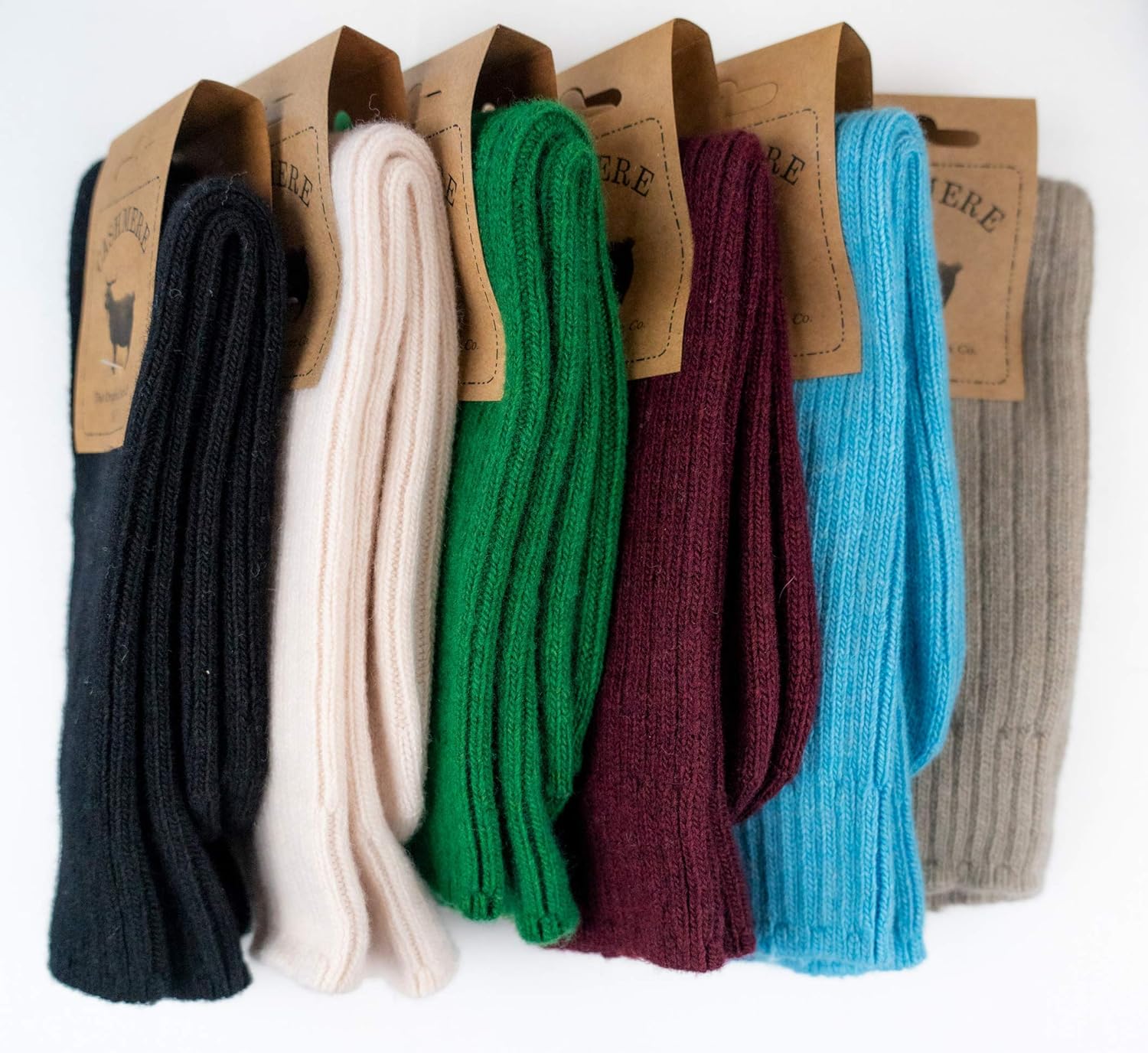 Womens Fine Cashmere and Merino Wool Super Soft Socks - Image 5