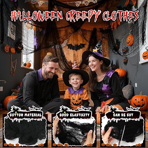 Miniatura 4 de Winrayk Kit de arco de guirnalda de globos de Halloween, rojo, negro, blanco, mano sangrienta, enorme, globo, telaraña, tela espeluznante, manos