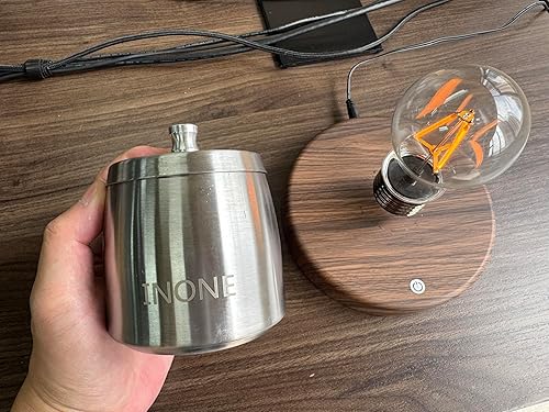 Miniatura 8 de INONE Cenicero extra grande con tapa para cigarrillos, de acero inoxidable, sin humo, sin olor, resistente al viento, bandeja de cenizas