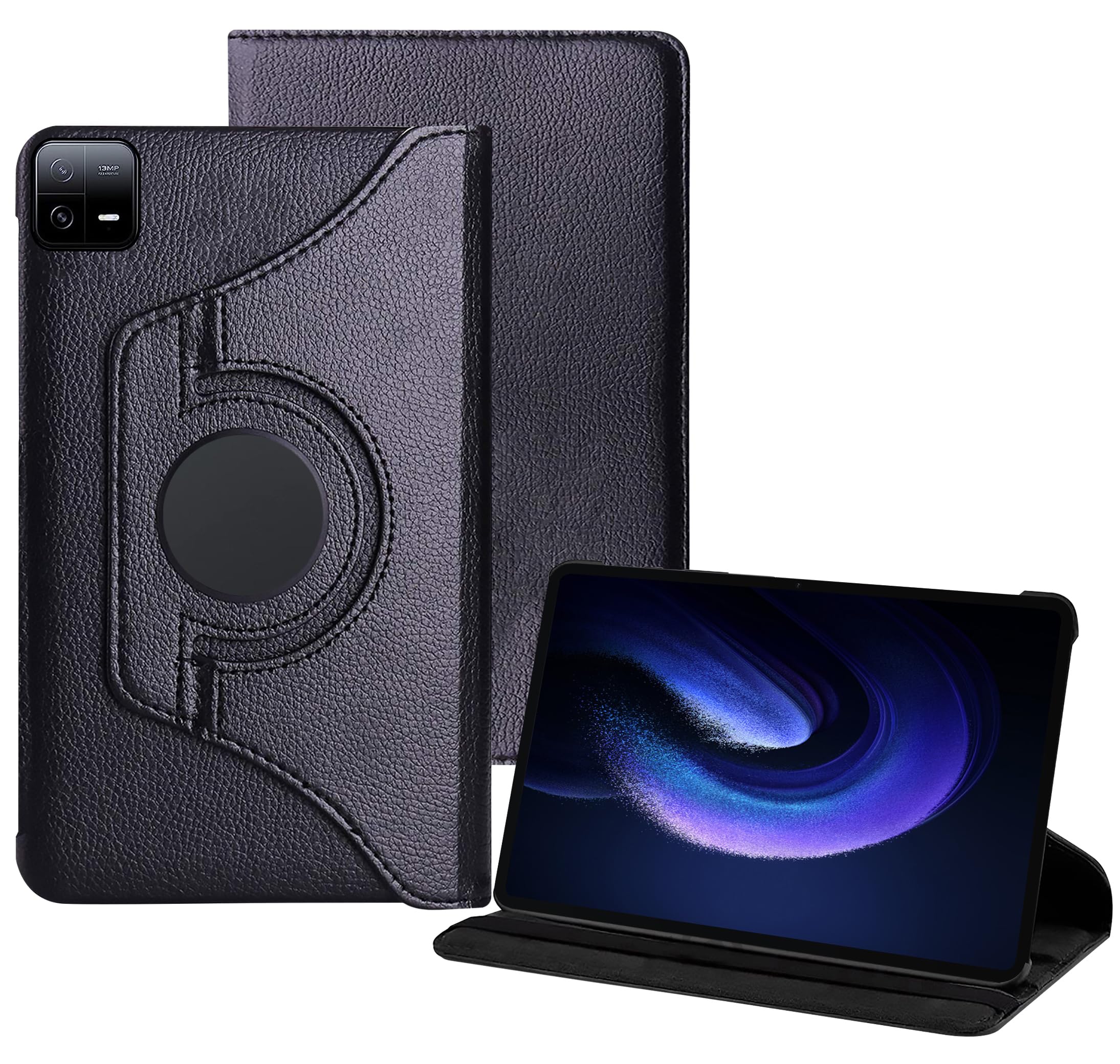 TGK Rotating Cover for Xiaomi Mi Pad 6 11 inch (Black) 360 Degree Leather Smart Flip Case (B0CKJ9DVP9) Amazon Price History, Amazon Price Tracker