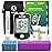 AUVON Blood Glucose Monitor Kit for Accurate Test, Diabetes Testing Kit with 100 Glucometer Strips, 100 30G Lancets and Lancing Devices, DS-W Portable Sugar Test Kit, No Coding