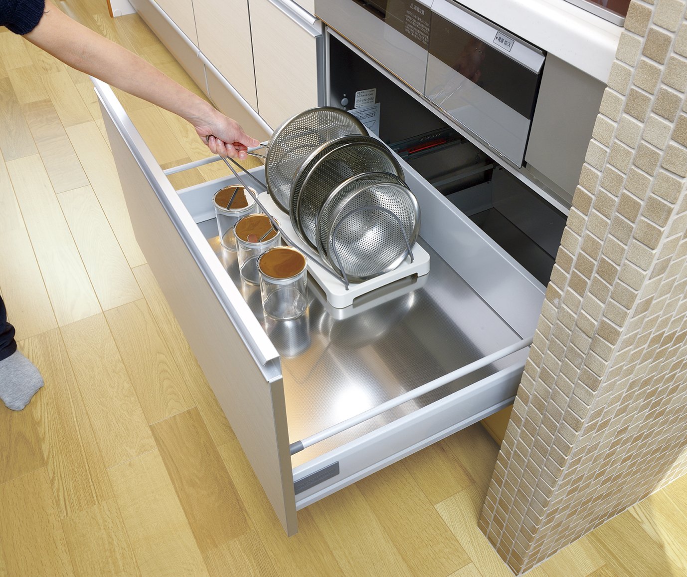 Richell Totono drawer for colander Bowl stand 11881