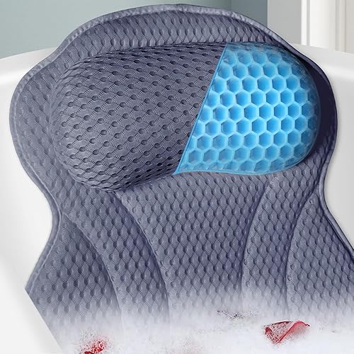 Almohadas de bañera para bañera Almohada de bañera con TPE ergonómico, almohada de bañera para soporte de cuello y espalda, almohada de baño