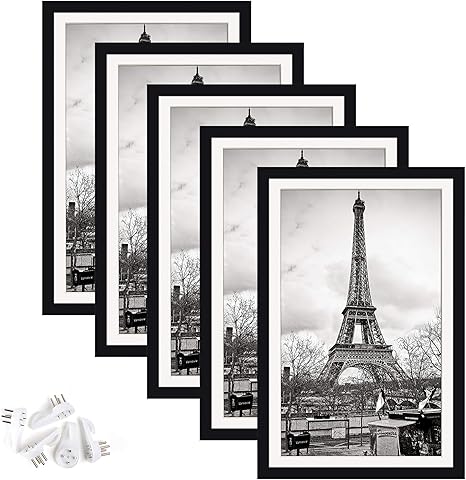 Amazon Com Upsimples 11x17 Picture Frame Set Of 5 Display Pictures 9x15 With Mat Or 11x17 Without Mat Wall Gallery Photo Frames Black Amazon Com Upsimples 11x17 Picture Frame Set Of 5 Display Pictures 9x15 With Mat Or 11x17 Without Mat Wall Gallery Photo Frames Black