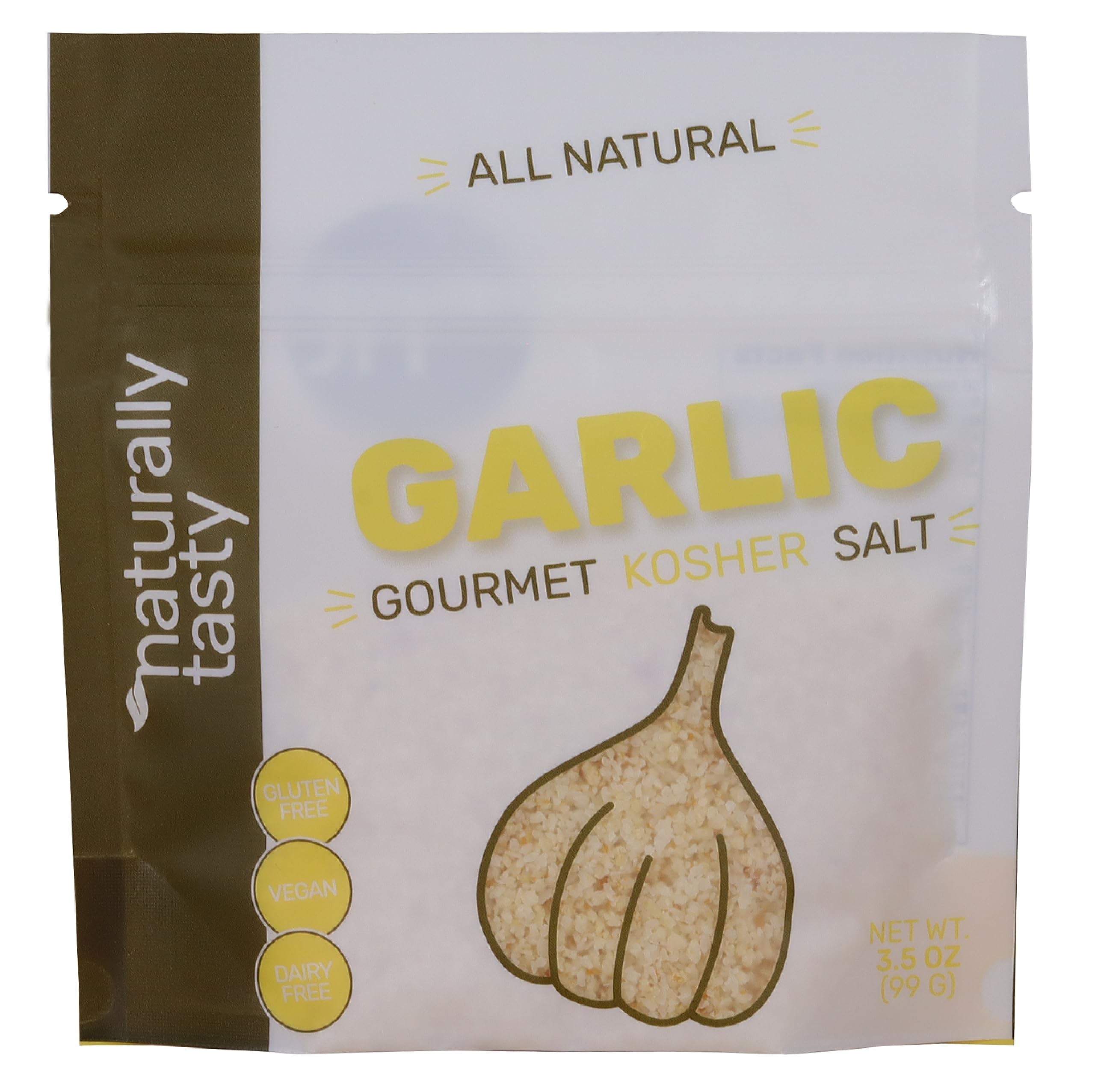 Garlic Salt | cocktail Salt| Gourmet kosher Salt | Natural flavored Salt | Real Fruit Flavored Salt | Naturally Tasty