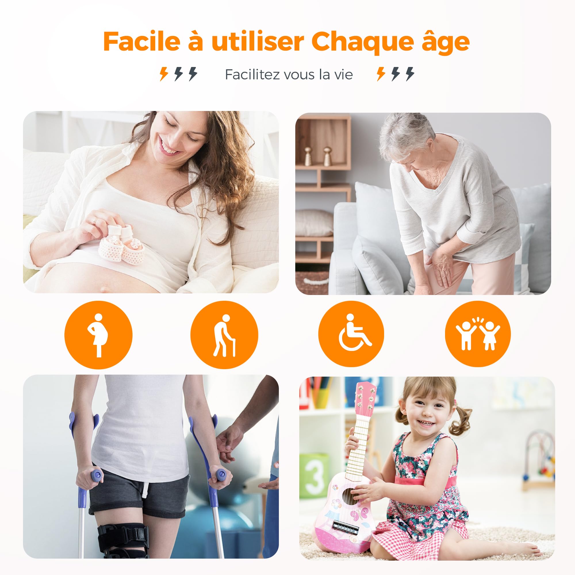 TESSAN Jeu de Prise Telecommande sans Fil, Portée 30,5 M, 3600 W Intérieures Prise Electrique avec Telecommande et Interrupteur, pour Décoration, Électroménager, Éclairage, Lot de 3