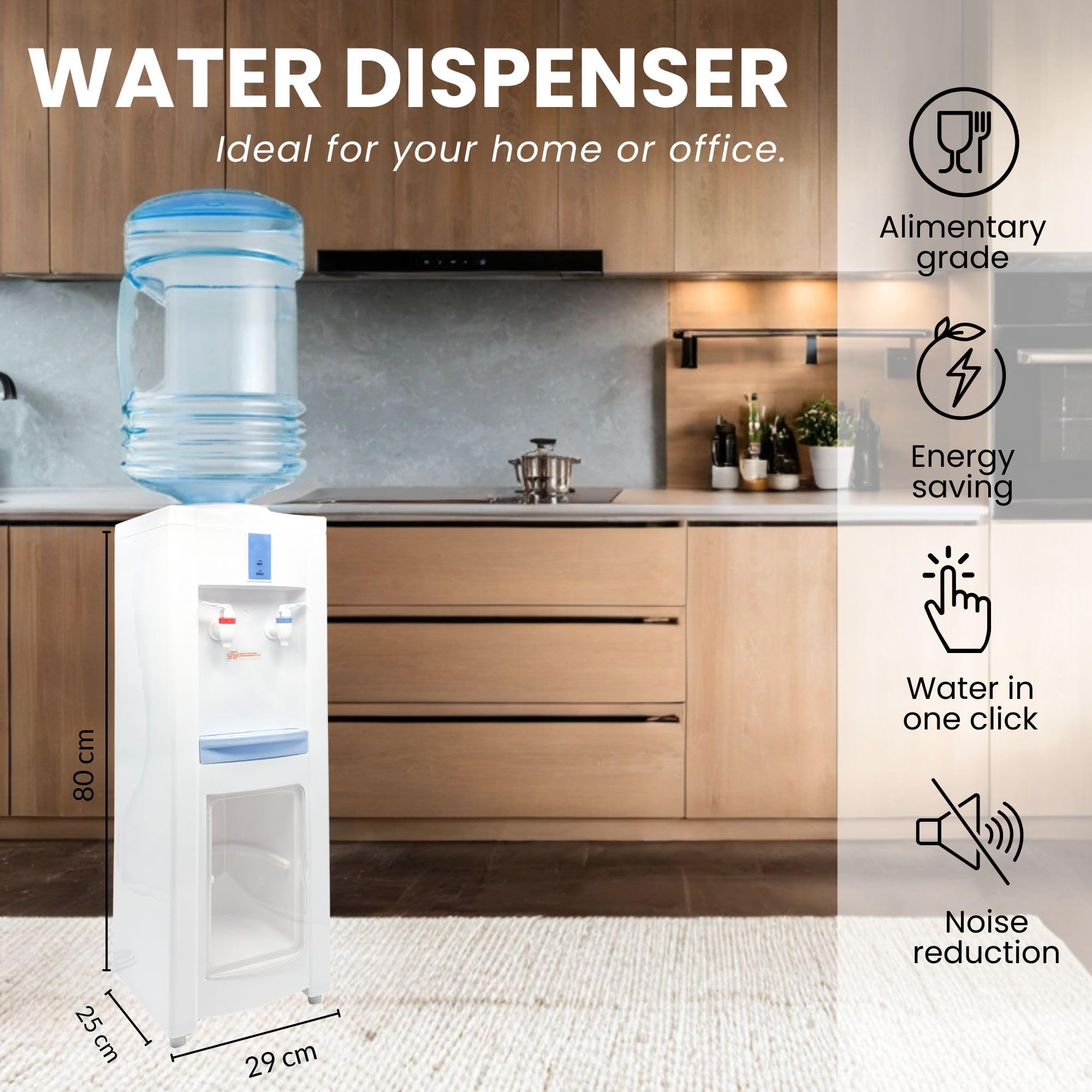 Wasserspender Ständer Mit Ausgießer - Platzsparender Flaschenhalter Für Küche & Büro