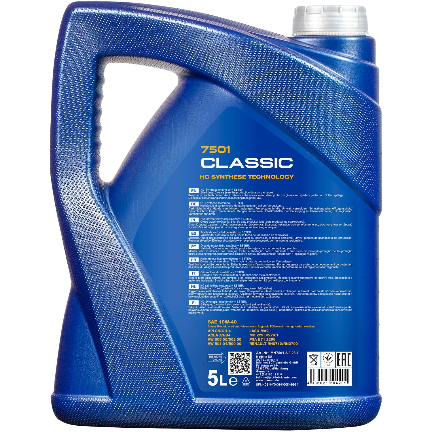 Pacchetto di ispezione Set di filtri con Classic 10W-40 6L, filtro dell'aria, filtro ai carboni attivi, filtro abitacolo