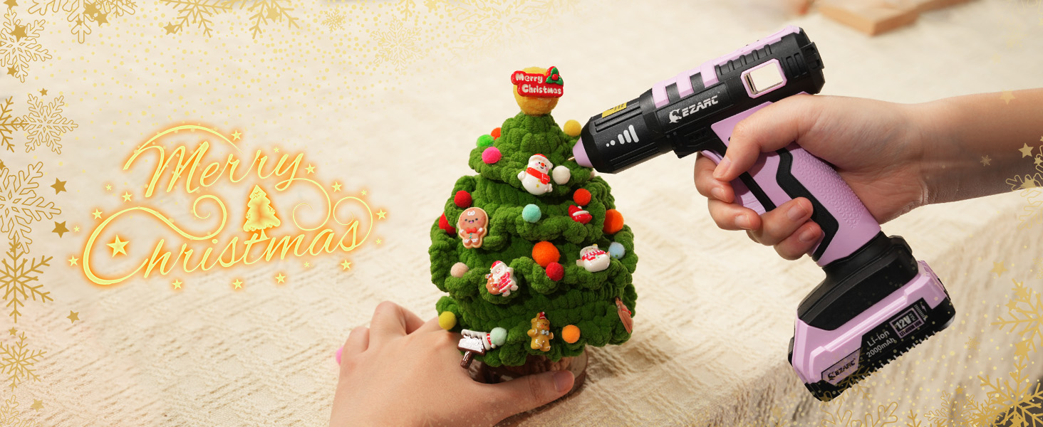 EZARC Cordless Hot Glue Gun, 15s Fast Heating 12V Mini Glue Gun for DIY Crafts, Home Repairs, School Projects, Decorations, with 50 Mini Glue Sticks, Pink detail 10